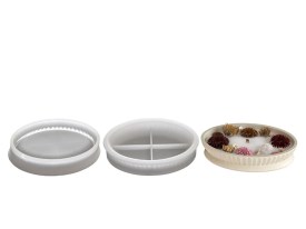 Molde silicona bandeja oval chica rayada